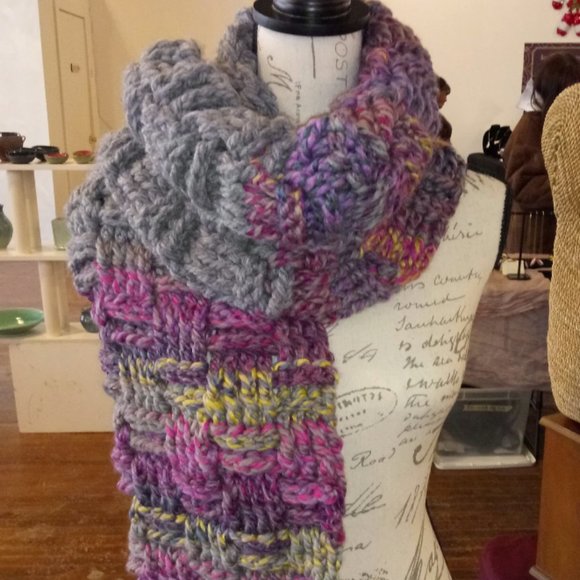 Handmade New "Oh the Colors" Scarf - Picture 1 of 4